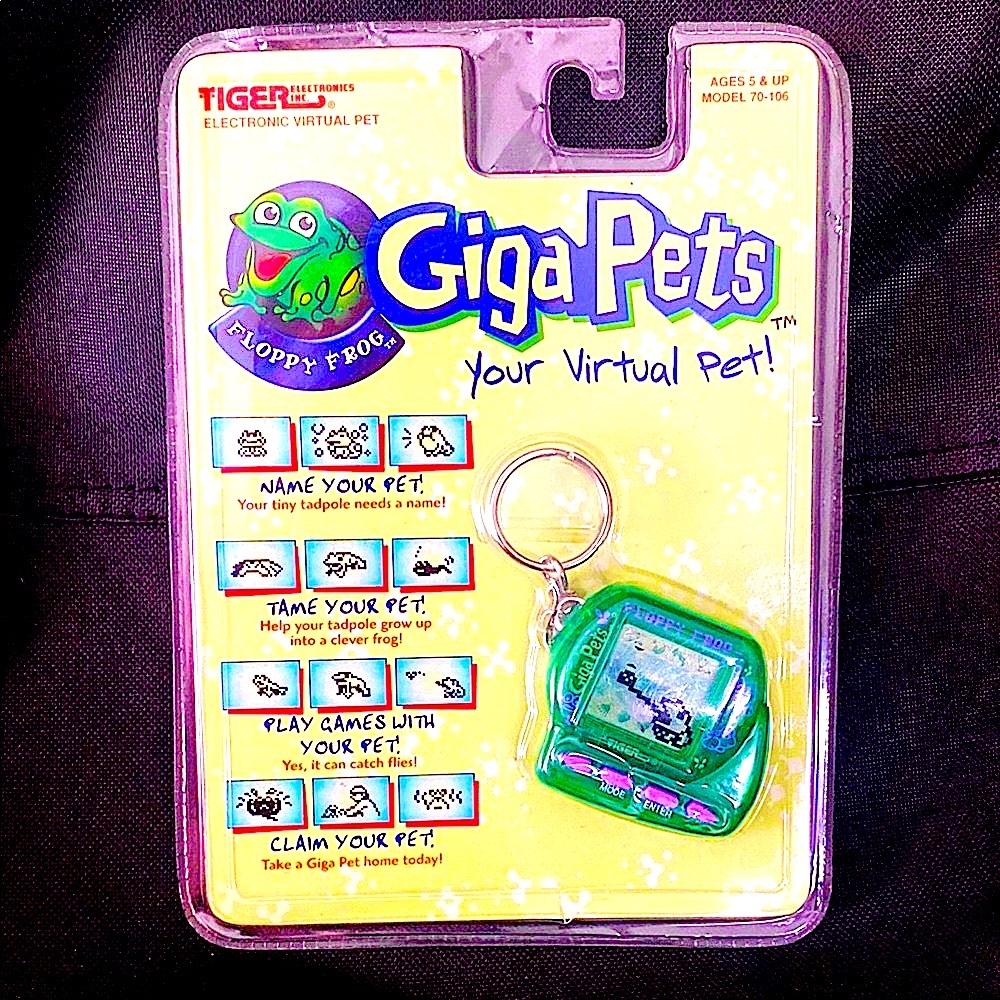 Giga Pets Floppy Frog vintage Tiger electronic Inc 90s old toys - Picture 6 of 6